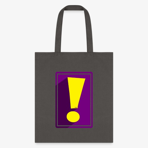 Purple Whee! Shadow Exclamation Point - Tote Bag