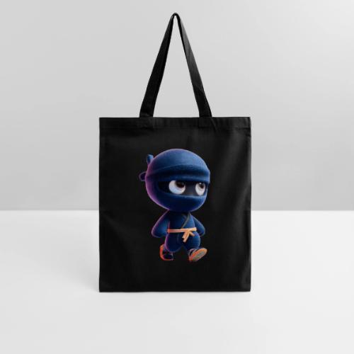 Playful Cartoon Baby Ninja Walking Happily - Tote Bag