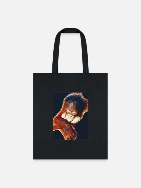 Sleeping Orangutang - Tote Bag - black