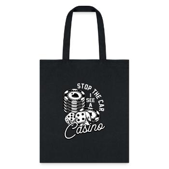 Gambling Funny Casino - Tote Bag - black - Front