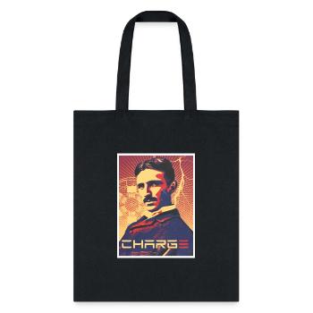Tesla Charge - Tote Bag - black - Front