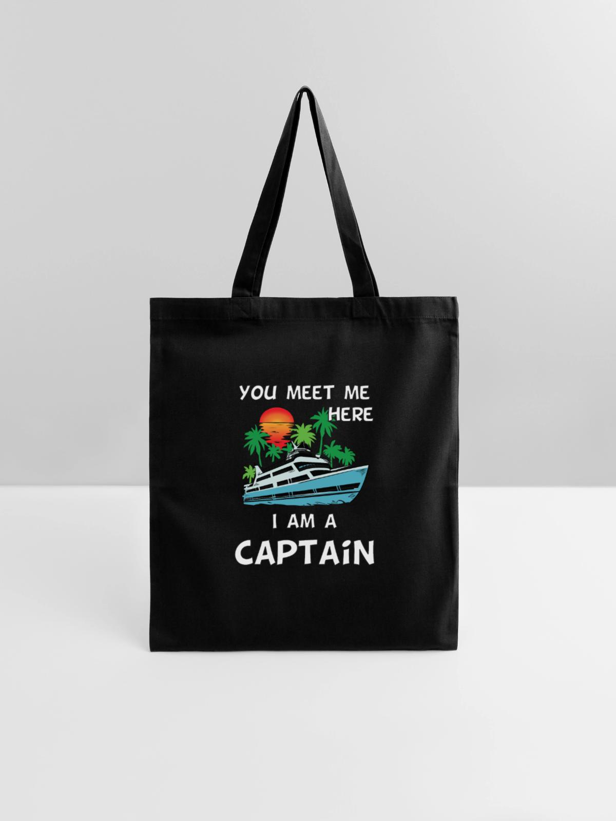 Captain Boat yacht - Tote Bag - black - Front