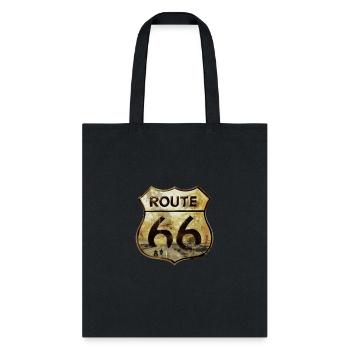 Route 66 trip with motorcycle - Tote Bag - black - Front