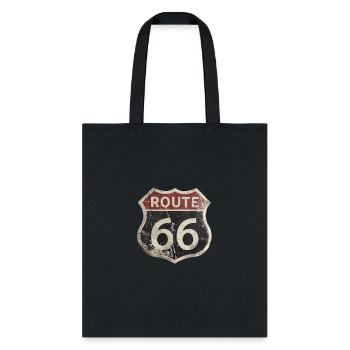 Route 66 vintage sign - Tote Bag - black - Front