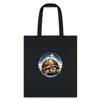 Box turtle ecology human responsibility - Tote Bag - black - Front