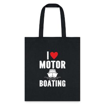 I Love Motor Boating - Tote Bag - black - Front