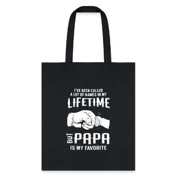 Papa - Tote Bag - black - Front