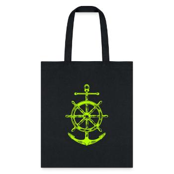 Wheel And Anchor - Tote Bag - black - Front