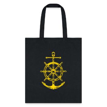 Wheel And Anchor - Tote Bag - black - Front