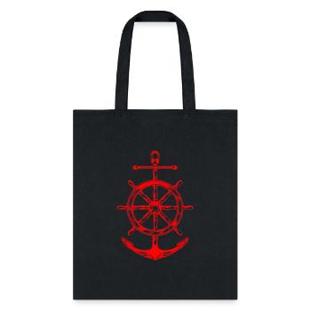 Wheel And Anchor - Tote Bag - black - Front