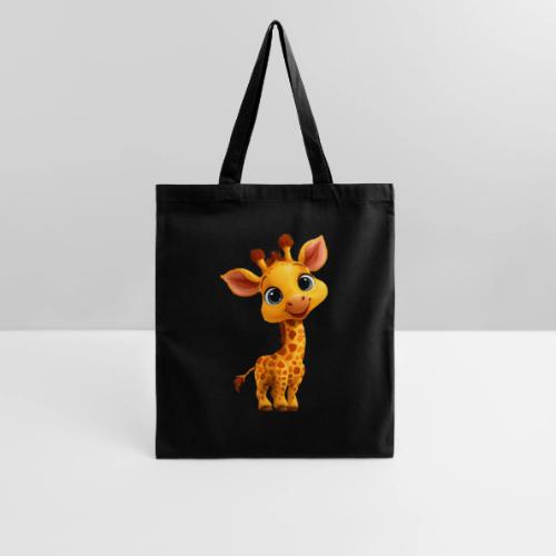 Adorable Cartoon Baby Giraffe with Big Eyes - Tote Bag