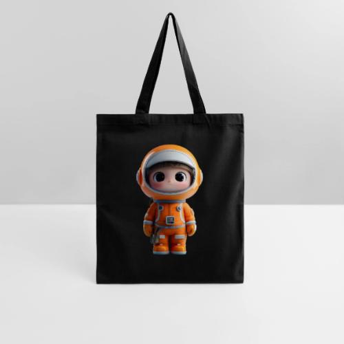 Cute Cartoon Astronaut in Orange Suit - Tote Bag