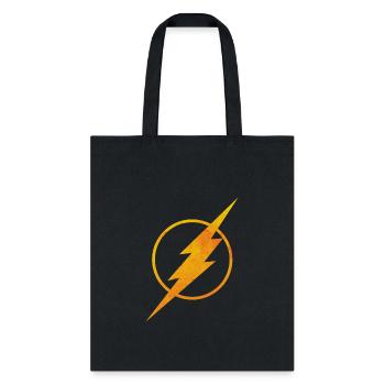 Justice League Flash Logo Gold - Tote Bag - black - Front