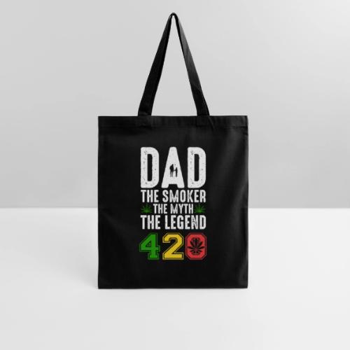 Gleeful Smoking dad The smoker the myth the legend - Tote Bag