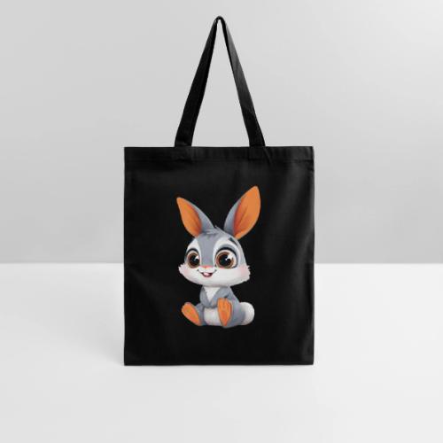 Multicolor Baby Rabbit Cartoon Sitting - Tote Bag