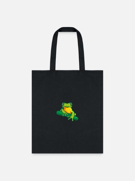 pity frog - Tote Bag - black