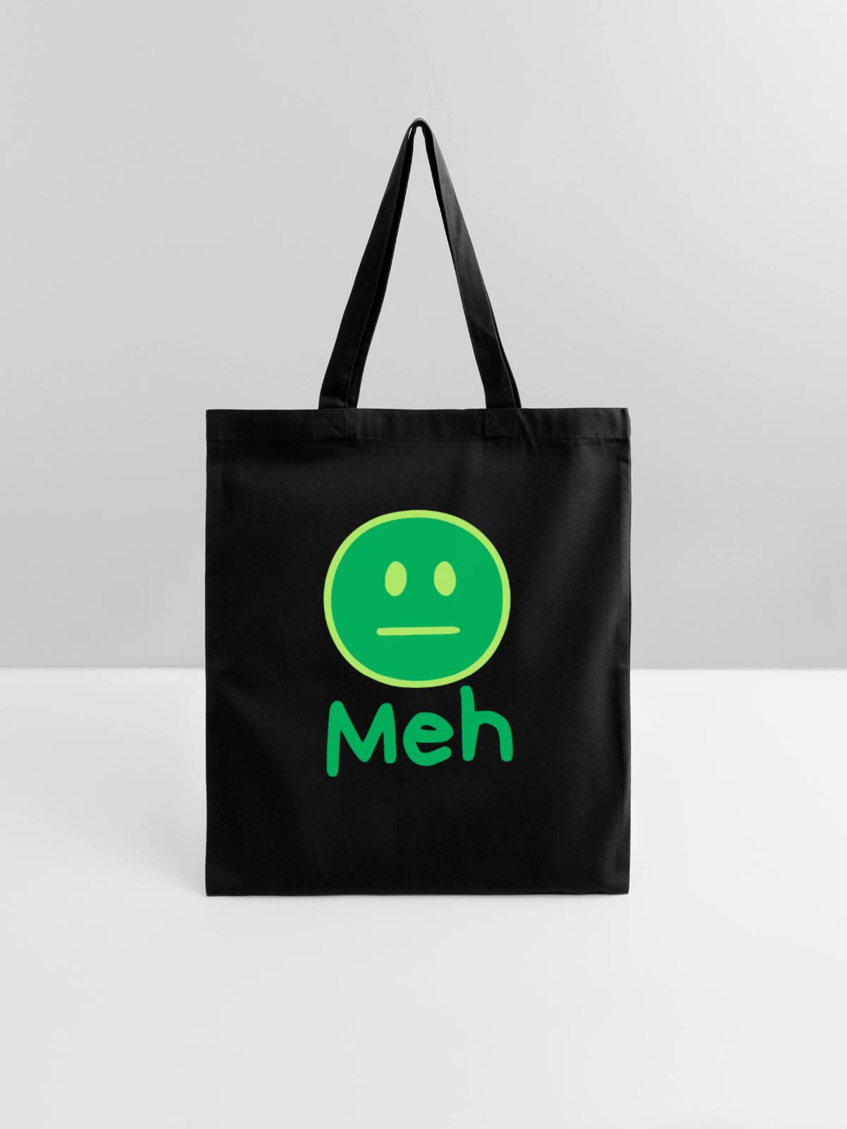 Meh - Tote Bag - black - Front