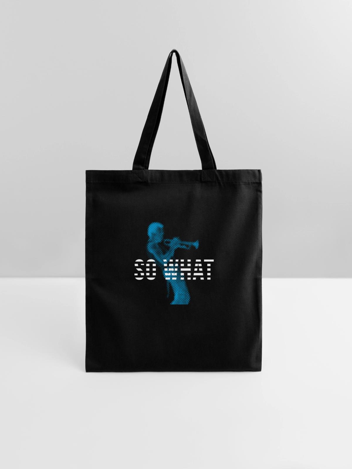 so what - Tote Bag - black - Front