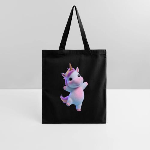 Cute Cartoon Unicorn Dancing Joyfully - Tote Bag