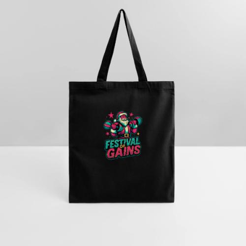 Festival of Gains Funny Gym Santa Christmas - Tote Bag