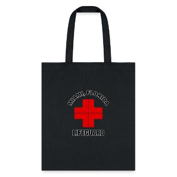 miami beach lifeguard - Tote Bag - black - Front