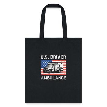 Us Driver Ambulance Driver Paramedic Emergency - Tote Bag - black - Front