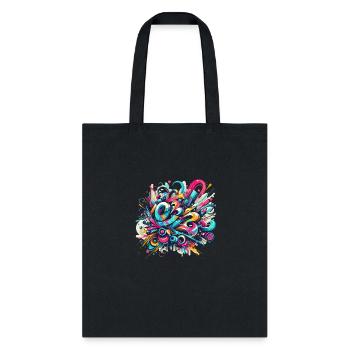 Abstract - Tote Bag - black - Front