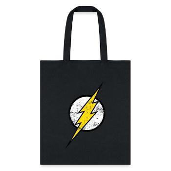 Justice League The Flash Logo Vintage - Tote Bag - black - Front