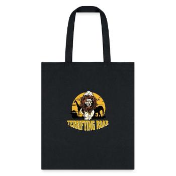 Terrifying roar lion shirt - Tote Bag - black - Front