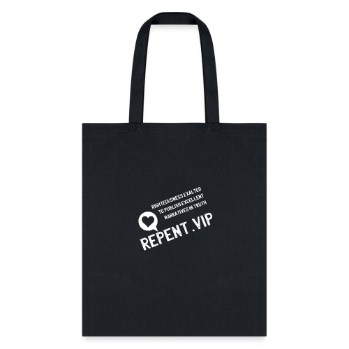 White Repent VIP Title - Tote Bag