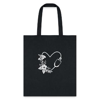 Cute stethoscope II - Tote Bag - black - Front