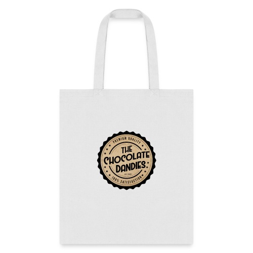 Chocolate Dandies Logo Large White Outline - Tote Bag