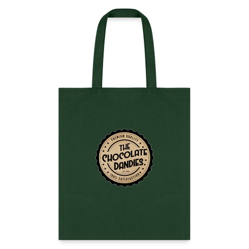 Chocolate Dandies Logo Large White Outline - Tote Bag
