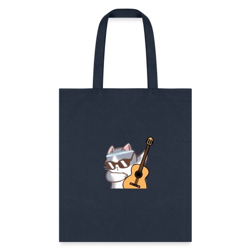 Cat Guitar T-Shirt - Tote Bag