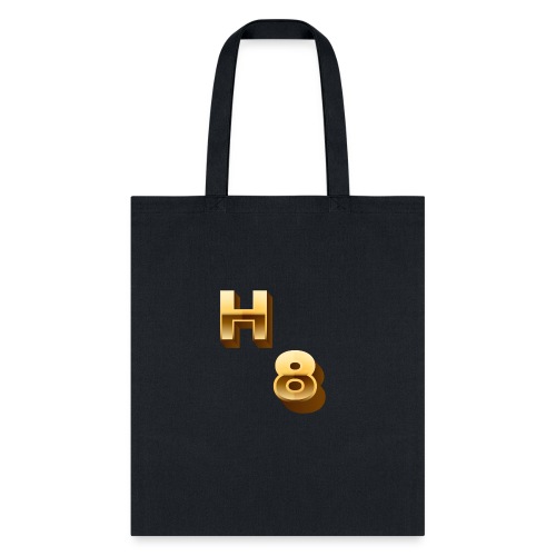 H 8 Letter & Number logo design - Tote Bag