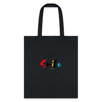 smile is free - Tote Bag - black - Front