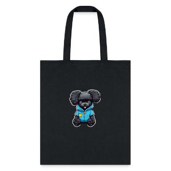 Poodle in Blue Pajamas - Tote Bag - black - Front