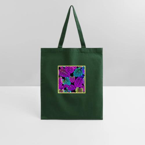NeonLeaf Harmony Vibrant Pattern - Tote Bag