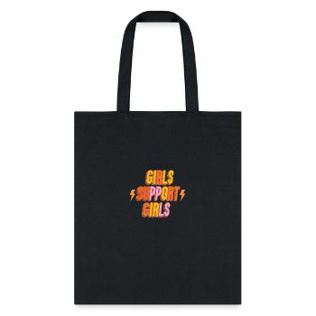 Girls Support Girls - Tote Bag - black - Front