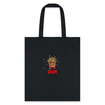 popcorn - Tote Bag - black - Front