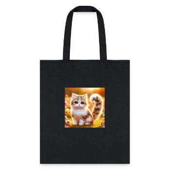 Cutest Cat Drawing - Tote Bag - black - Front