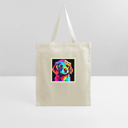 Rainbow Dog Portrait Art - Tote Bag