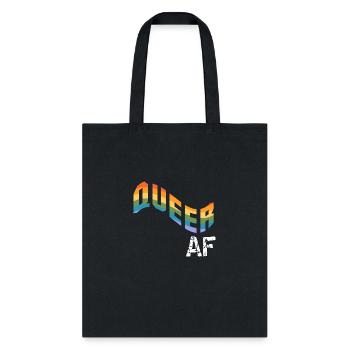 Queer AF - Tote Bag - black - Front