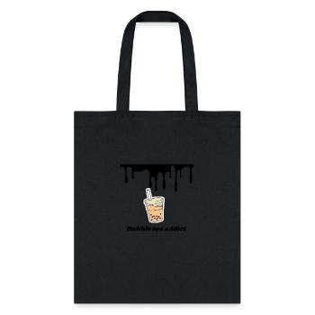 Bubble tea addict - Tote Bag - black - Front