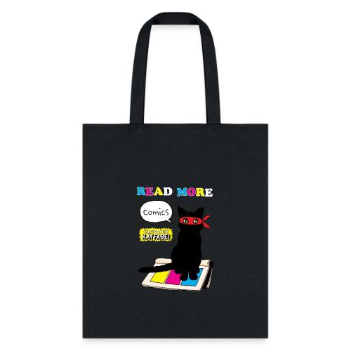 Read More Comics Ninja Cat (dark background) - Tote Bag