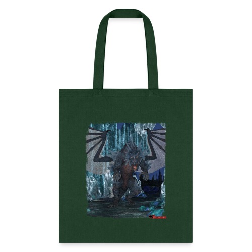 Wyldesigns: Ice Dragon In Crystal Cave - Tote Bag