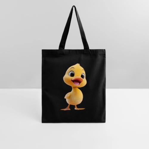 Bright Yellow Baby Duck Smiling - Tote Bag
