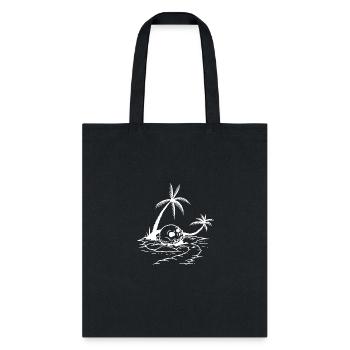 Skull on Island - Tote Bag - black - Front