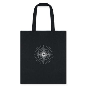 sun silhouette ornament - Tote Bag - black - Front