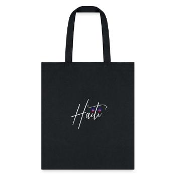 Haiti Cute Haiti Flag Hearts Proud Haitian Women's - Tote Bag - black - Front